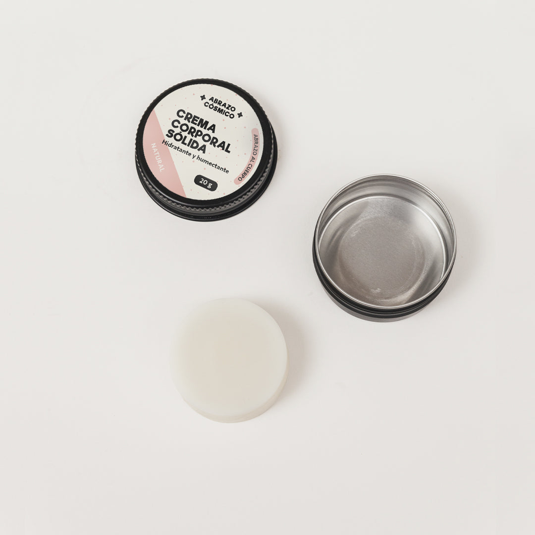CREMA corporal sólida 20g. - NATURAL, sin aroma