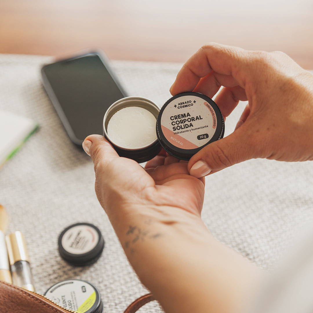 CREMA corporal sólida 20g. - NATURAL, sin aroma