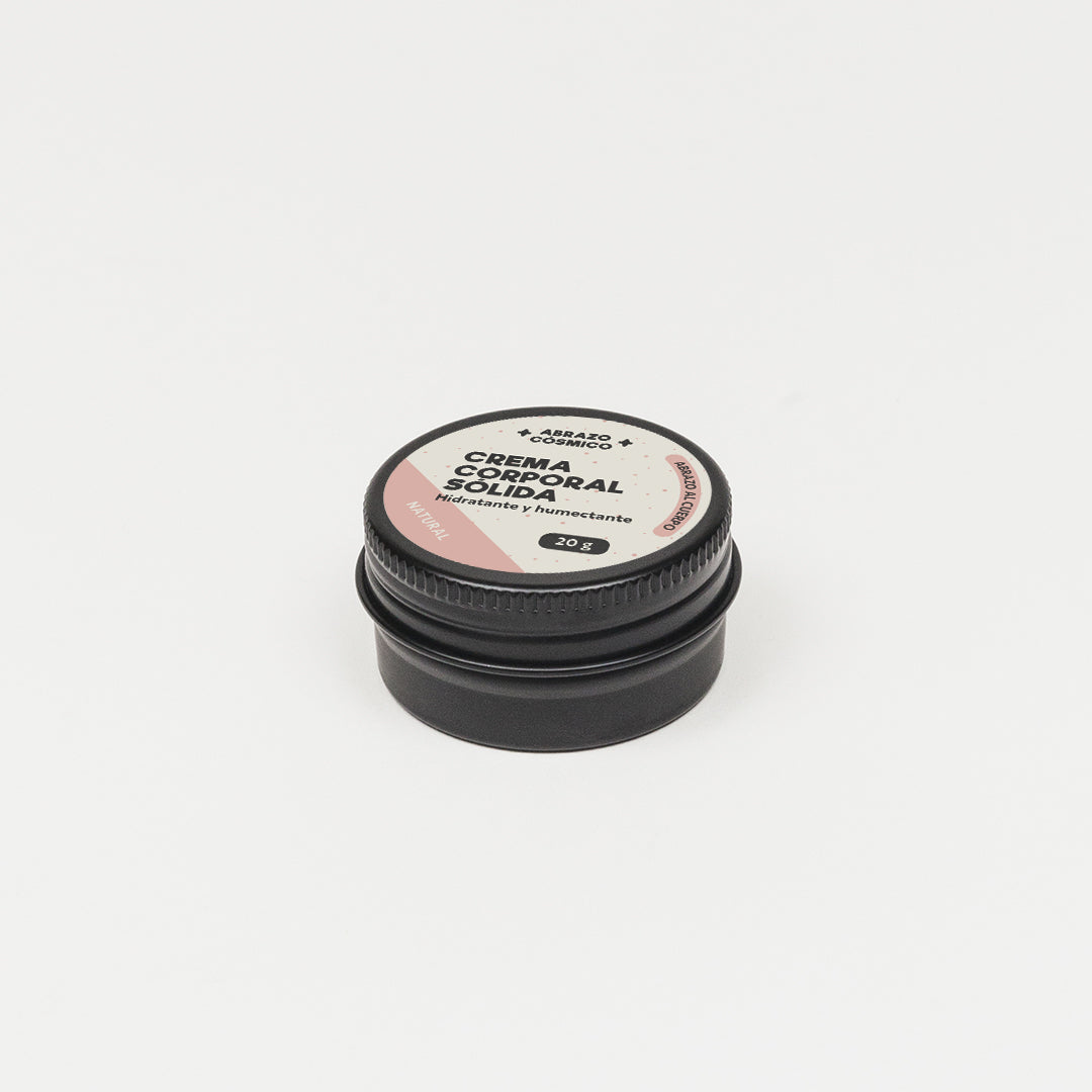 CREMA corporal sólida 20g. - NATURAL, sin aroma