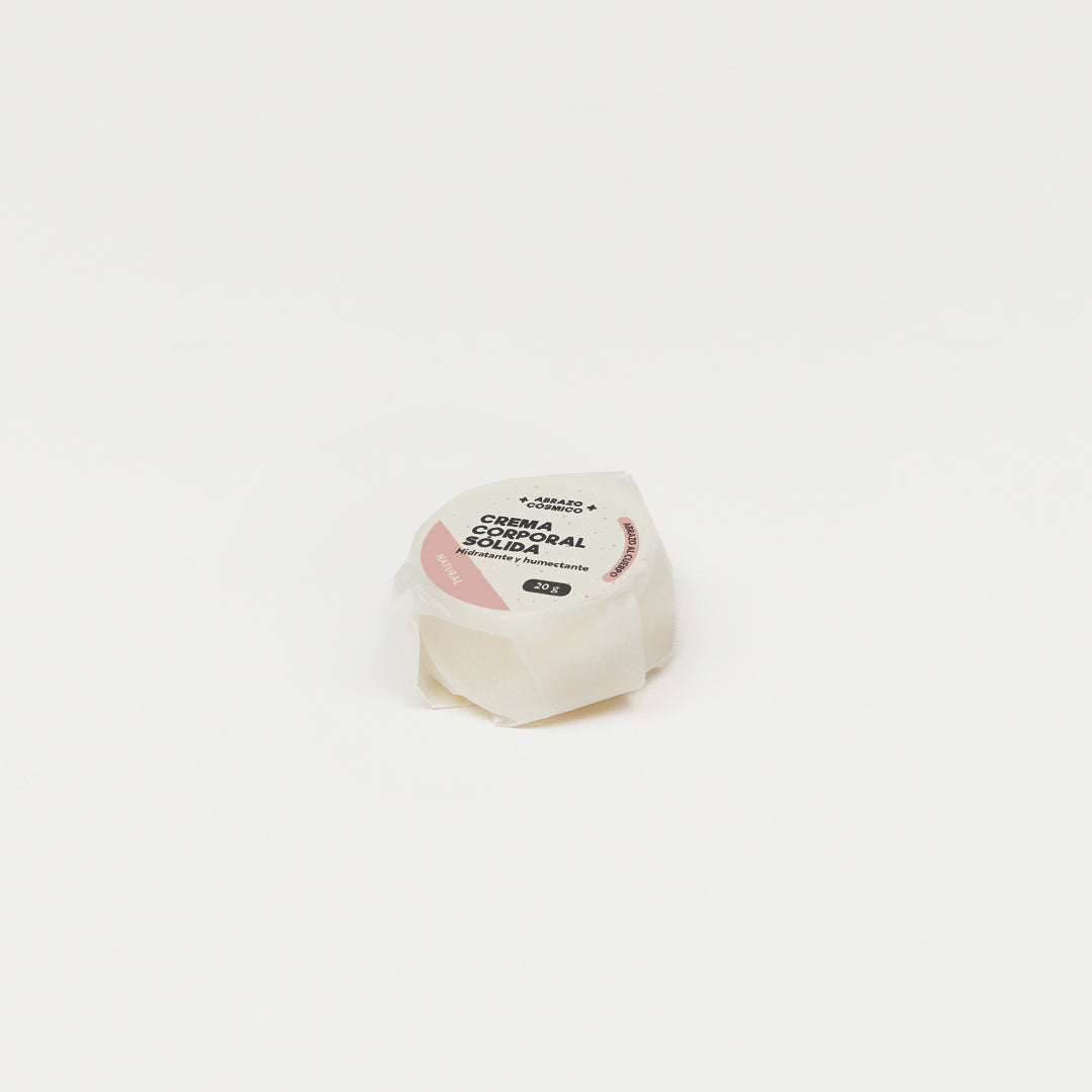 REPUESTO - CREMA corporal sólida 20g. - NATURAL, sin aroma