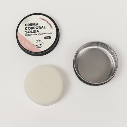 CREMA corporal sólida 55g. - NATURAL, sin aroma