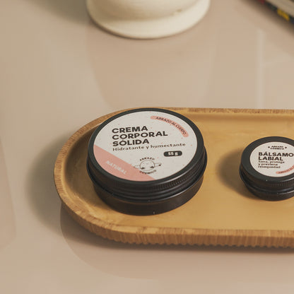 CREMA corporal sólida 55g. - NATURAL, sin aroma