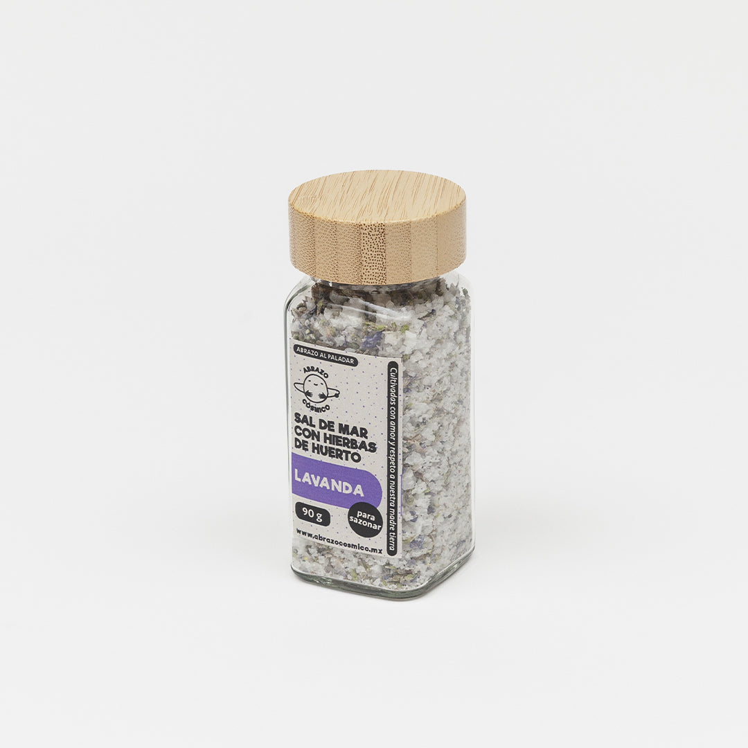 Sal de Mar con hierbas de huerto: LAVANDA