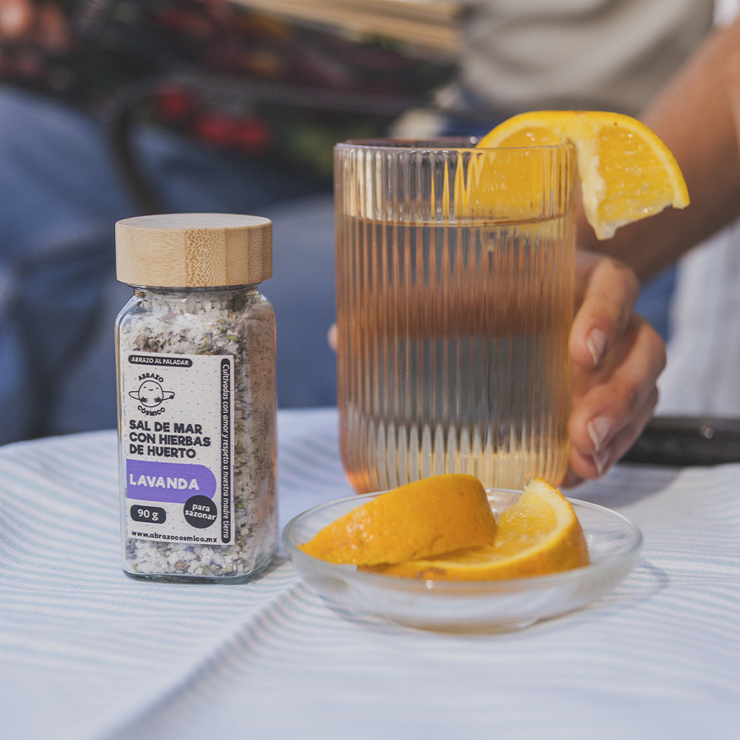 Sal de Mar con hierbas de huerto: LAVANDA