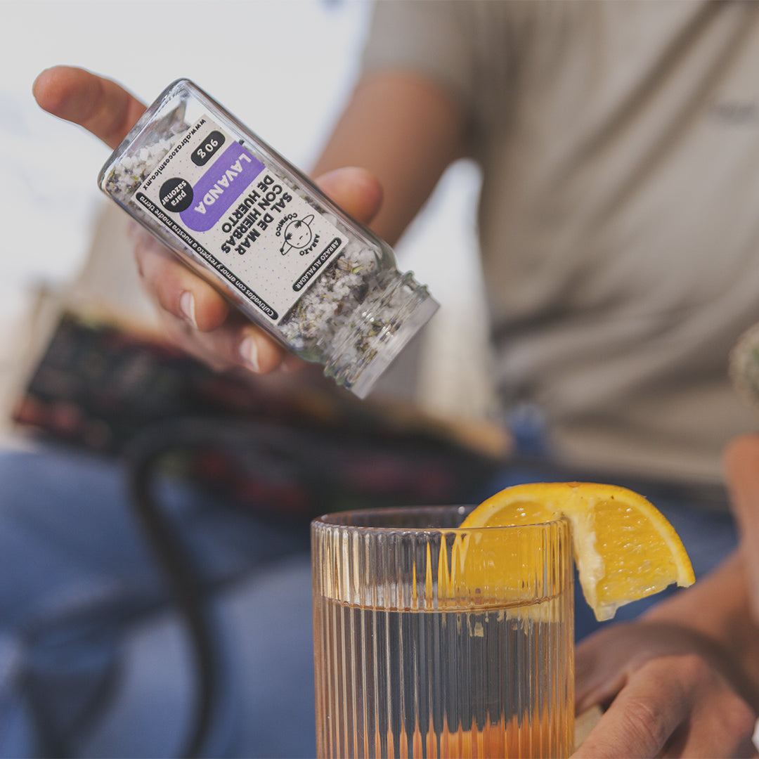 Sal de Mar con hierbas de huerto: LAVANDA